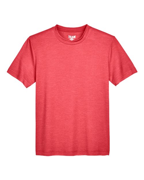 Team 365 TT11HY Youth Sonic Heather Performance T-Shirt #color_SP RED HEATHER