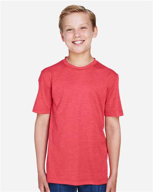 Team 365 TT11HY Youth Sonic Heather Performance T-Shirt #color_SP RED HEATHER