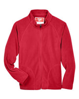 Team 365 TT90Y Youth Campus Microfleece Jacket #color_SPORT RED