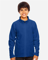 Team 365 TT90Y Youth Campus Microfleece Jacket #color_SPORT ROYAL