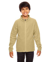 Team 365 TT90Y Youth Campus Microfleece Jacket #color_SPORT VEGAS GOLD