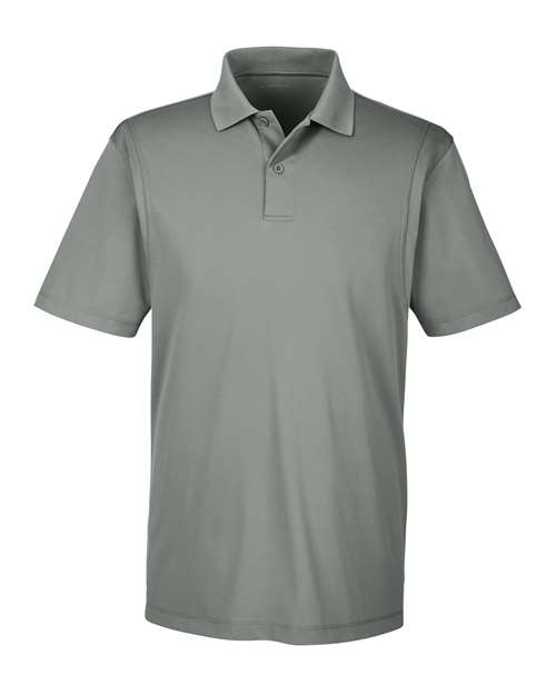 Harriton M354 Men's Micro-Piqu Polo #color_CHARCOAL