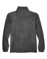 Harriton M980 Adult 8 oz. Quarter-Zip Fleece Pullover #color_CHARCOAL