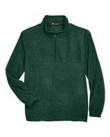 Harriton M980 Adult 8 oz. Quarter-Zip Fleece Pullover #color_HUNTER