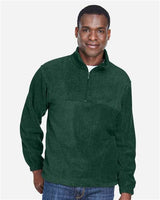 Harriton M980 Adult 8 oz. Quarter-Zip Fleece Pullover #color_HUNTER