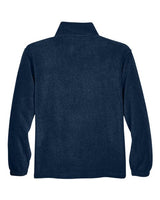 Harriton M980 Adult 8 oz. Quarter-Zip Fleece Pullover #color_NAVY
