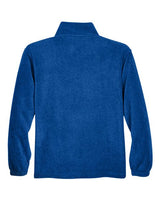 Harriton M980 Adult 8 oz. Quarter-Zip Fleece Pullover #color_TRUE ROYAL