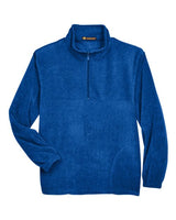 Harriton M980 Adult 8 oz. Quarter-Zip Fleece Pullover #color_TRUE ROYAL
