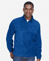 Harriton M980 Adult 8 oz. Quarter-Zip Fleece Pullover #color_TRUE ROYAL