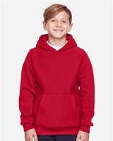 Team 365 TT96Y Youth Zone HydroSport Heavyweight Pullover Hooded Sweatshirt #color_SPORT RED