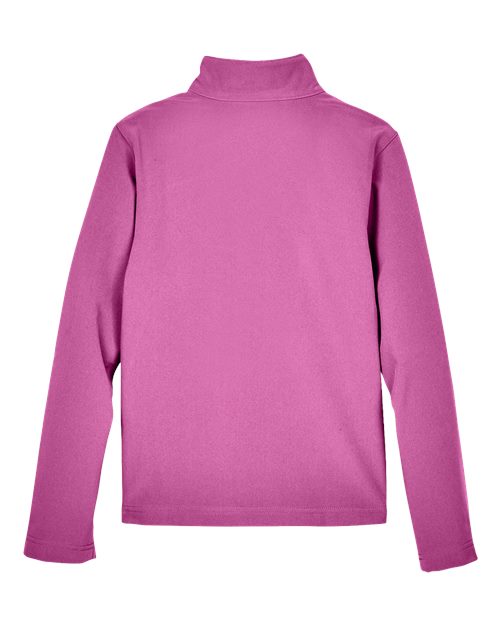 Team 365 TT80Y Youth Leader Soft Shell Jacket #color_SP CHARITY PINK