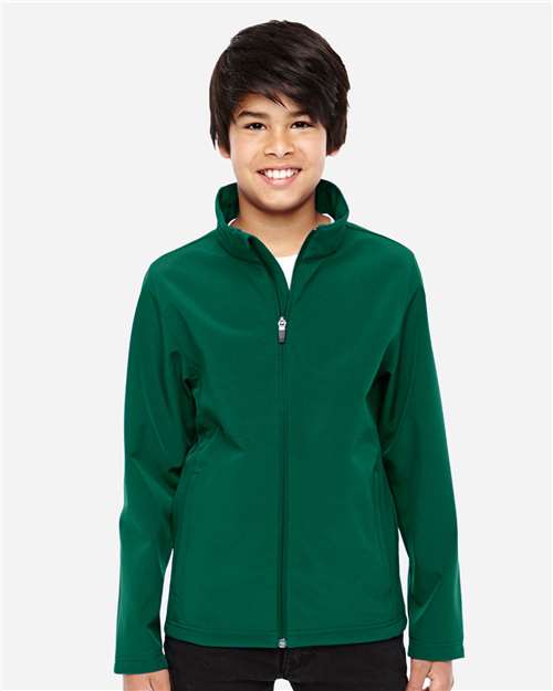 Team 365 TT80Y Youth Leader Soft Shell Jacket #color_SPORT FOREST