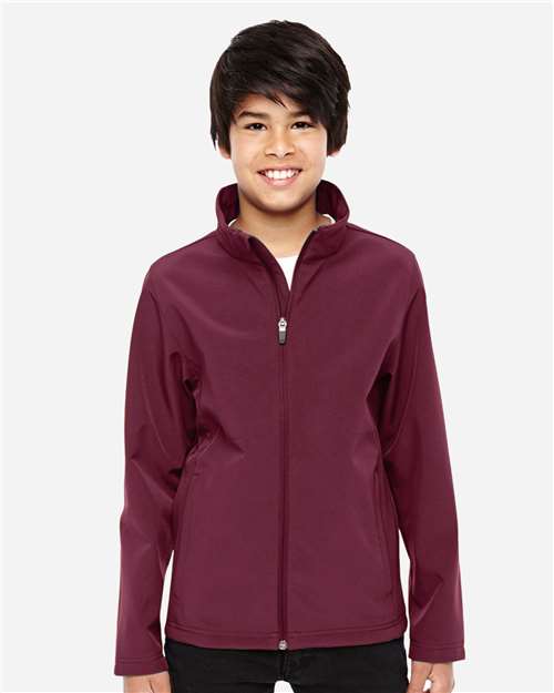 Team 365 TT80Y Youth Leader Soft Shell Jacket #color_SPORT MAROON