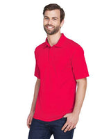 UltraClub 8210 Men's Cool & Dry MeshPiqu Polo #color_RED