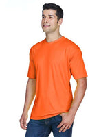 UltraClub 8420 Men's Cool & Dry Sport Performance InterlockT-Shirt #color_BRIGHT ORANGE