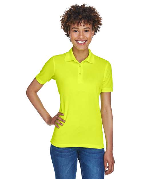 UltraClub 8210L Ladies' Cool & Dry Mesh PiquPolo #color_BRIGHT YELLOW