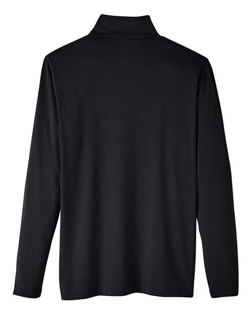 North End NE400 Men's Jaq Snap-Up Stretch Performance Pullover #color_BLACK