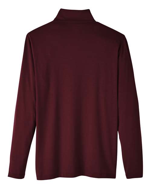 North End NE400 Men's Jaq Snap-Up Stretch Performance Pullover #color_BURGUNDY