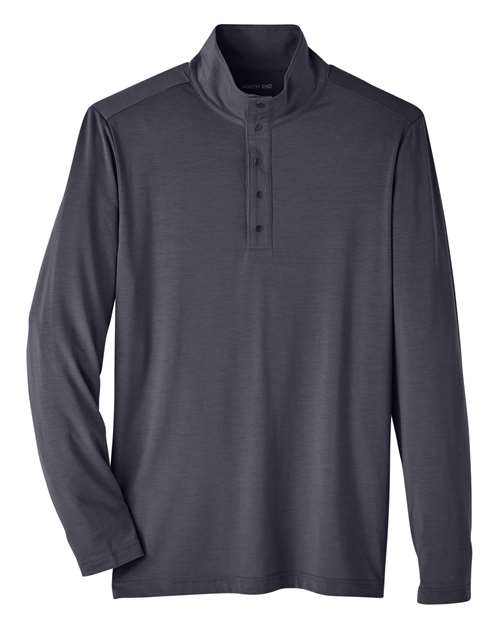 North End NE400 Men's Jaq Snap-Up Stretch Performance Pullover #color_CARBON