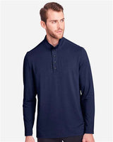 North End NE400 Men's Jaq Snap-Up Stretch Performance Pullover #color_CLASSIC NAVY