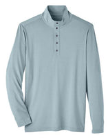 North End NE400 Men's Jaq Snap-Up Stretch Performance Pullover #color_OPAL BLUE