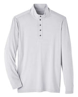 North End NE400 Men's Jaq Snap-Up Stretch Performance Pullover #color_PLATINUM