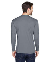 UltraClub 8422 Adult Cool & Dry Sport Long-Sleeve Performance Interlock T-Shirt #color_CHARCOAL