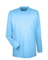 UltraClub 8422 Adult Cool & Dry Sport Long-Sleeve Performance Interlock T-Shirt #color_COLUMBIA BLUE