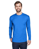 UltraClub 8422 Adult Cool & Dry Sport Long-Sleeve Performance Interlock T-Shirt #color_ROYAL