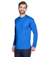 UltraClub 8422 Adult Cool & Dry Sport Long-Sleeve Performance Interlock T-Shirt #color_ROYAL