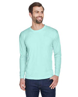 UltraClub 8422 Adult Cool & Dry Sport Long-Sleeve Performance Interlock T-Shirt #color_SEA FROST