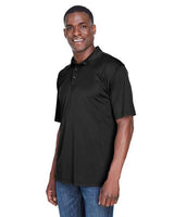 UltraClub 8425 Men's Cool & Dry Sport PerformanceInterlock Polo #color_BLACK