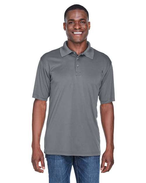 UltraClub 8425 Men's Cool & Dry Sport PerformanceInterlock Polo #color_CHARCOAL