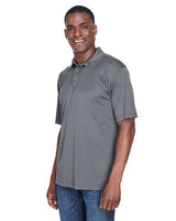 UltraClub 8425 Men's Cool & Dry Sport PerformanceInterlock Polo #color_CHARCOAL