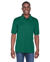 UltraClub 8425 Men's Cool & Dry Sport PerformanceInterlock Polo #color_FOREST GREEN
