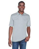 UltraClub 8425 Men's Cool & Dry Sport PerformanceInterlock Polo #color_GREY