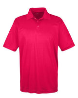 UltraClub 8425 Men's Cool & Dry Sport PerformanceInterlock Polo #color_RED