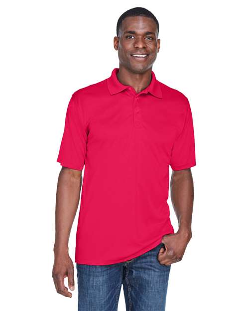 UltraClub 8425 Men's Cool & Dry Sport PerformanceInterlock Polo #color_RED
