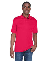 UltraClub 8425 Men's Cool & Dry Sport PerformanceInterlock Polo #color_RED