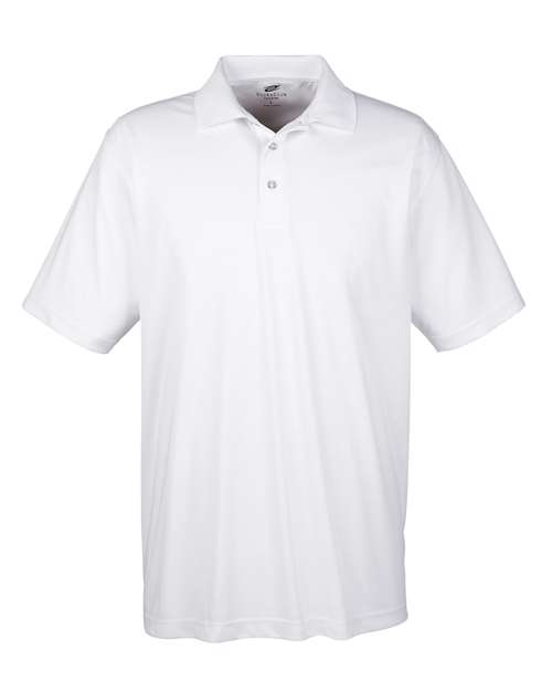 UltraClub 8425 Men's Cool & Dry Sport PerformanceInterlock Polo #color_WHITE