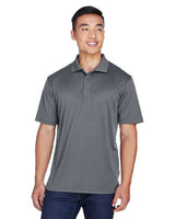 UltraClub 8405 Men's Cool & Dry Sport Polo #color_CHARCOAL
