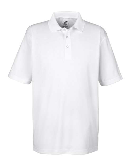 UltraClub 8405 Men's Cool & Dry Sport Polo #color_WHITE