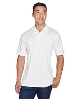 UltraClub 8405 Men's Cool & Dry Sport Polo #color_WHITE