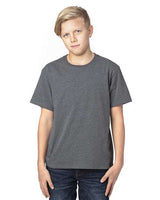 Threadfast Apparel 600A Youth Ultimate T-Shirt #color_CHARCOAL HEATHER