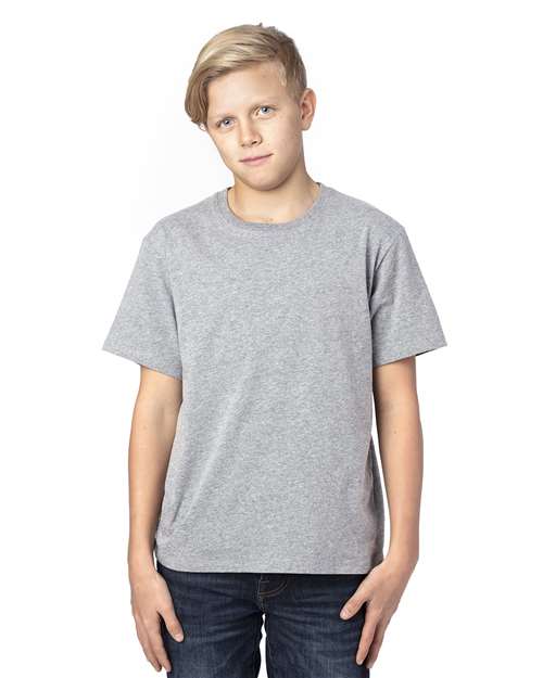 Threadfast Apparel 600A Youth Ultimate T-Shirt #color_HEATHER GREY
