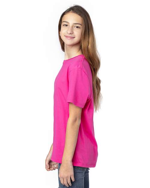 Threadfast Apparel 600A Youth Ultimate T-Shirt #color_HOT PINK