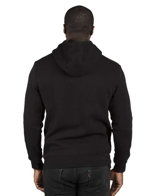 Threadfast Apparel 320H Unisex Ultimate Fleece Pullover Hooded Sweatshirt #color_BLACK
