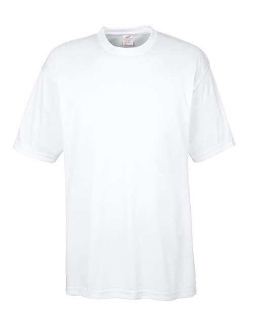 UltraClub 8620 Men's Cool & Dry Basic Performance T-Shirt #color_WHITE