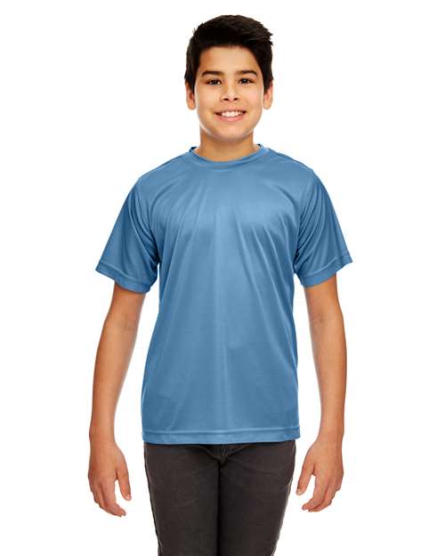 UltraClub 8420Y Youth Cool & Dry Sport Performance InterlockT-Shirt #color_INDIGO