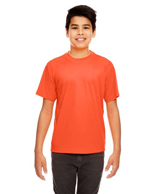 UltraClub 8420Y Youth Cool & Dry Sport Performance InterlockT-Shirt #color_ORANGE